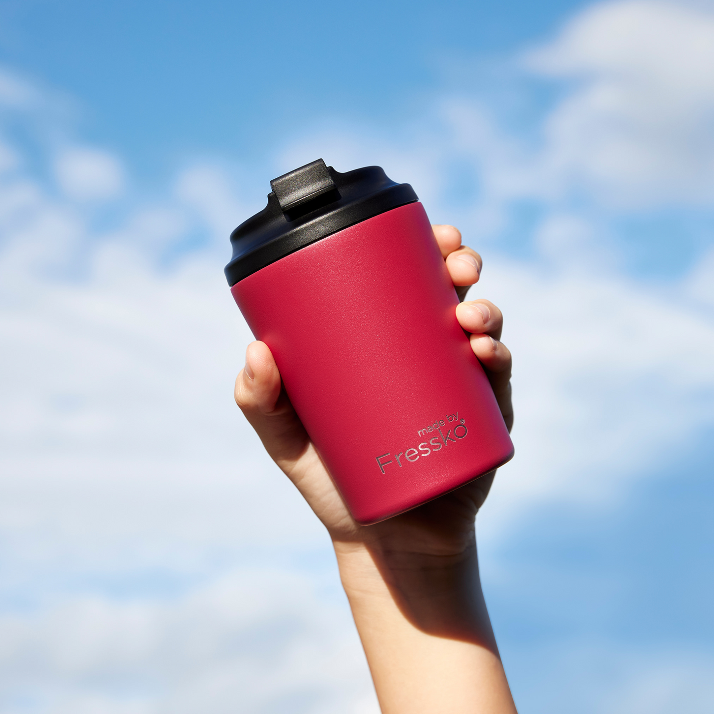 Reusable Cup | Bino | Rouge | Stainless Steel | 227ml/8oz