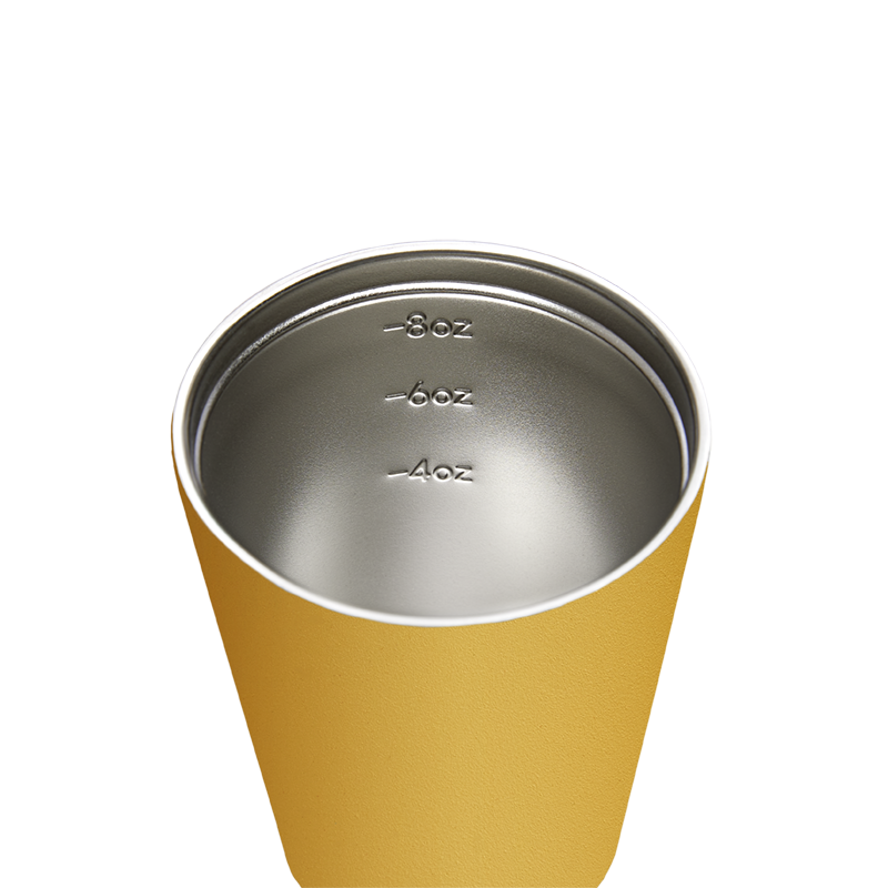 Reusable Cup | Bino | Canary | Stainless Steel | 227ml/8oz