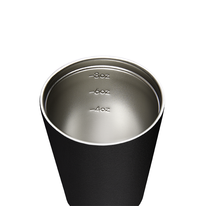 Reusable Cup | Bino | Coal | Stainless Steel | 227ml/8oz