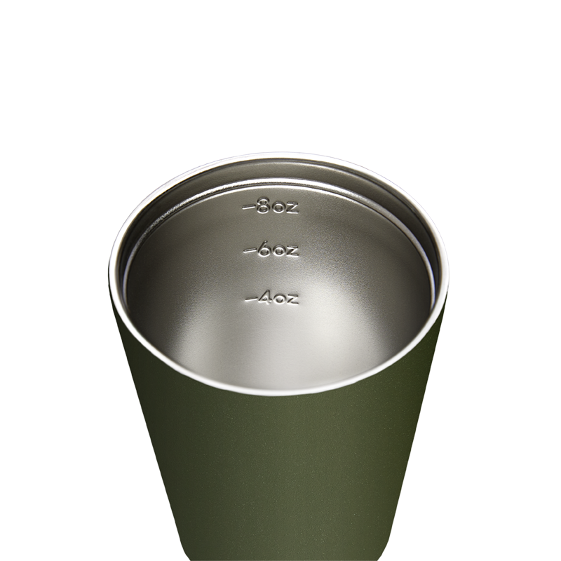 Reusable Cup | Bino | Khaki | Stainless Steel | 227ml/8oz