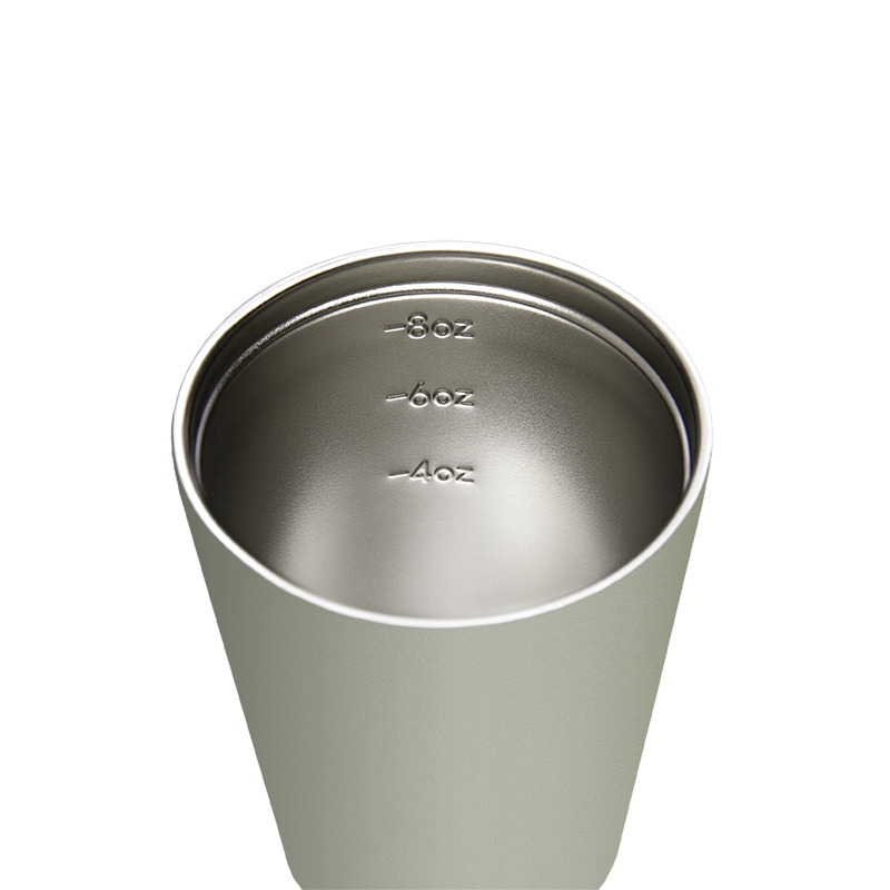 Reusable Cup | Bino | Sage | Stainless Steel | 227ml/8oz
