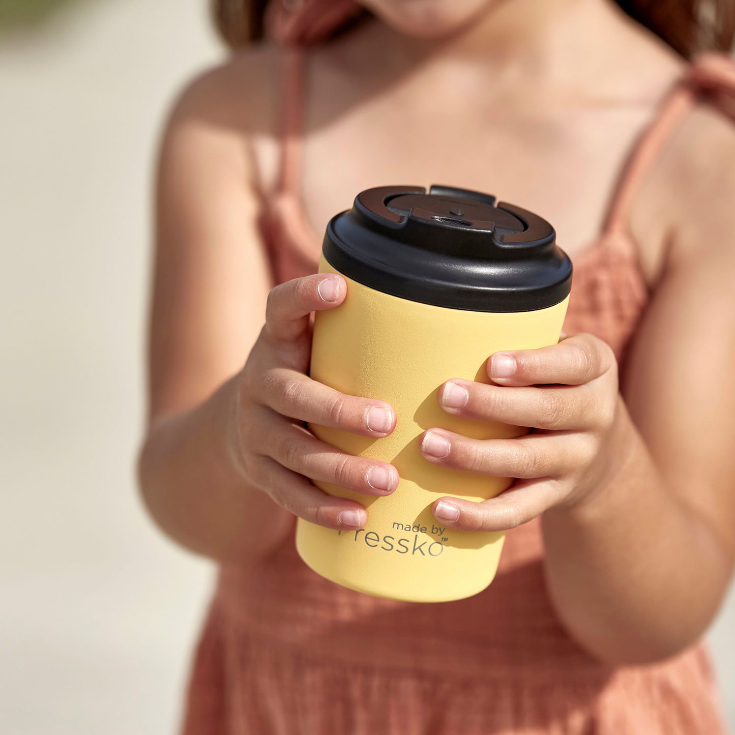 Reusable Cup | Bino | Canary | Stainless Steel | 227ml/8oz