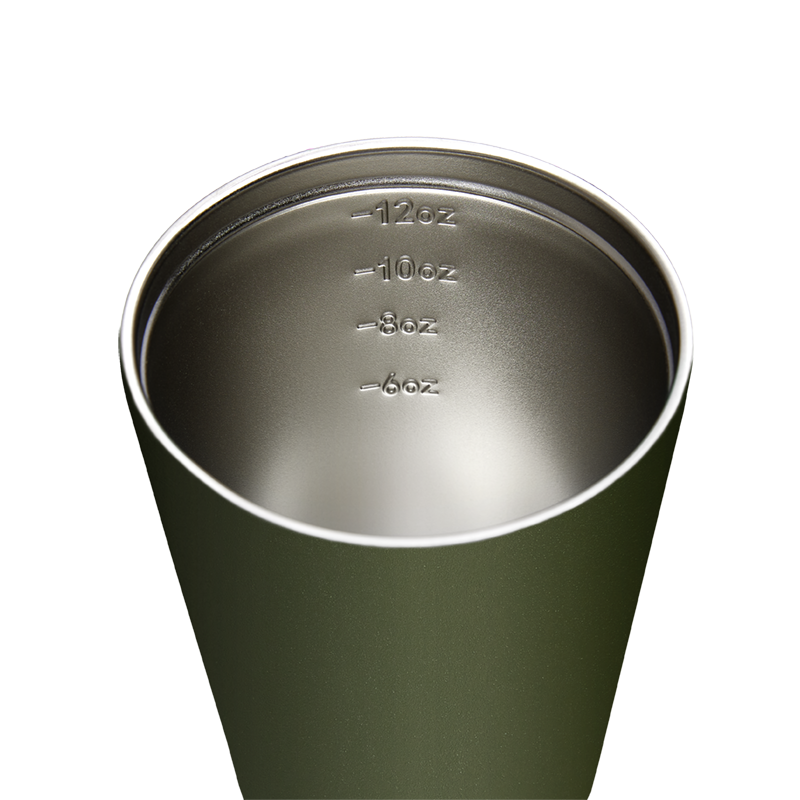 Reusable Cup | Camino | Khaki | Stainless Steel | 340ml/12oz