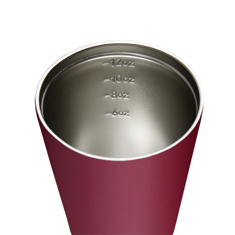Reusable Cup | Camino | Rouge | Stainless Steel | 340ml/12oz