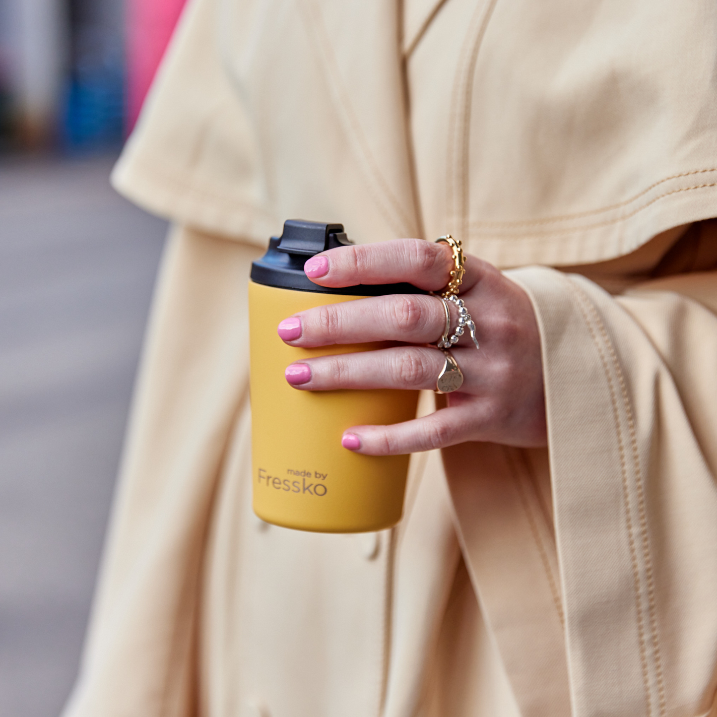 Reusable Cup | Camino | Canary | Stainless Steel | 340ml/12oz