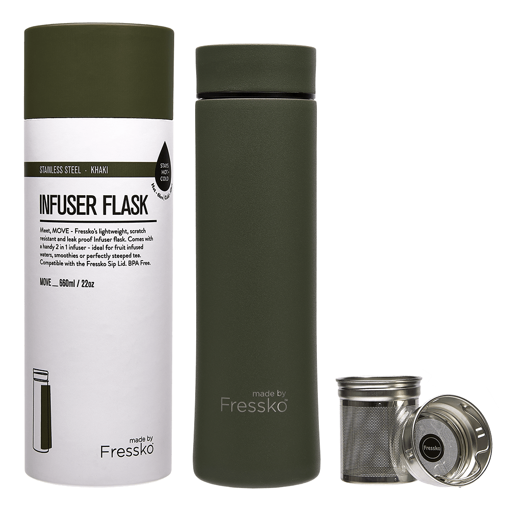 Infuser Flask | Move | Khaki | 660ml/22oz