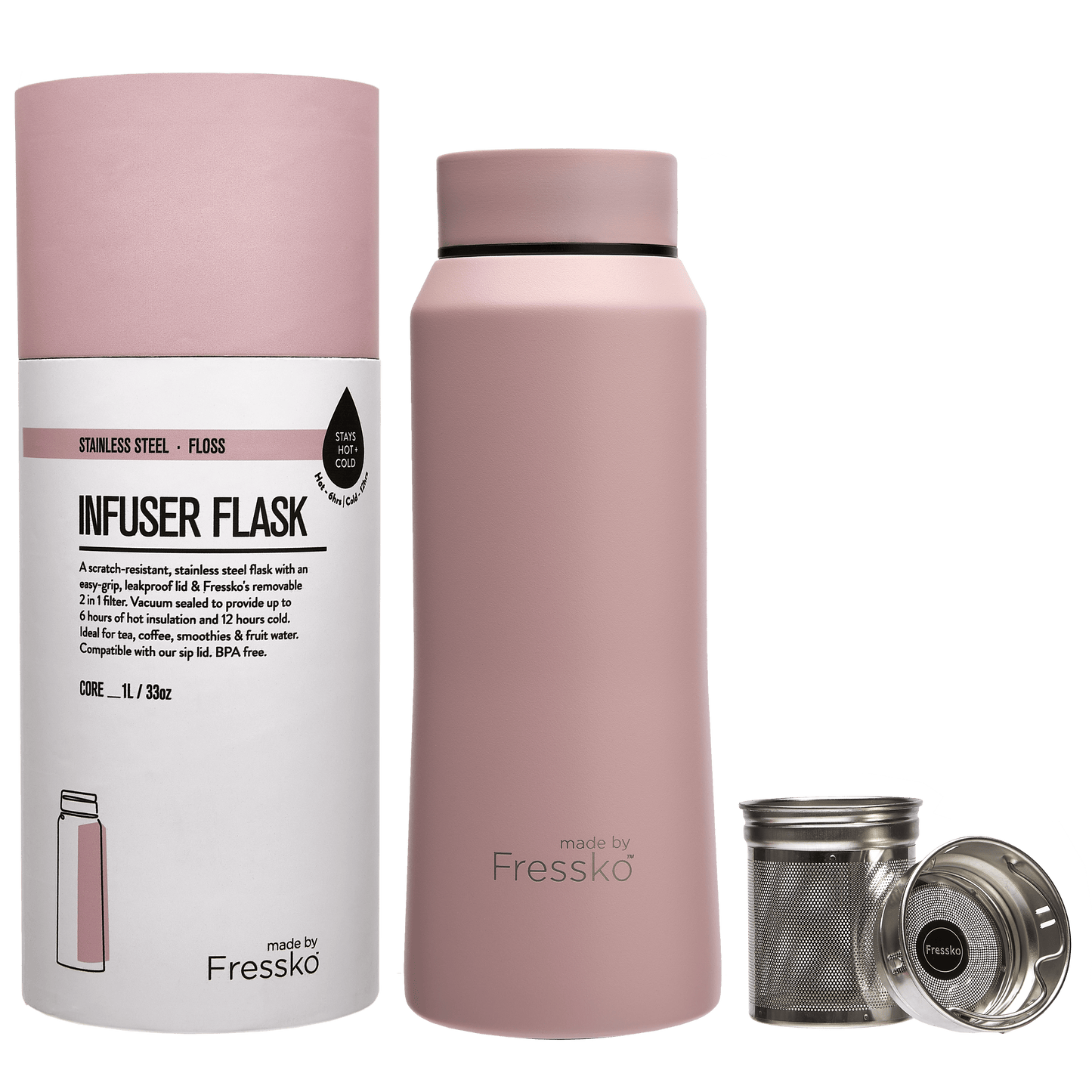 Infuser Flask | Core | Floss | 1L/33oz