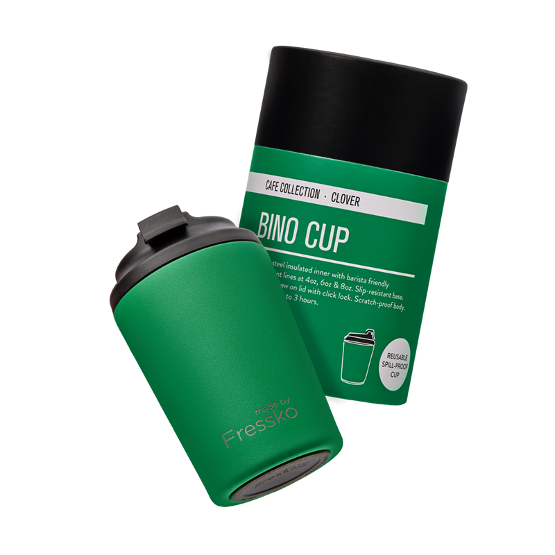 Reusable Cup | Bino | Clover | Stainless Steel | 227ml/8oz