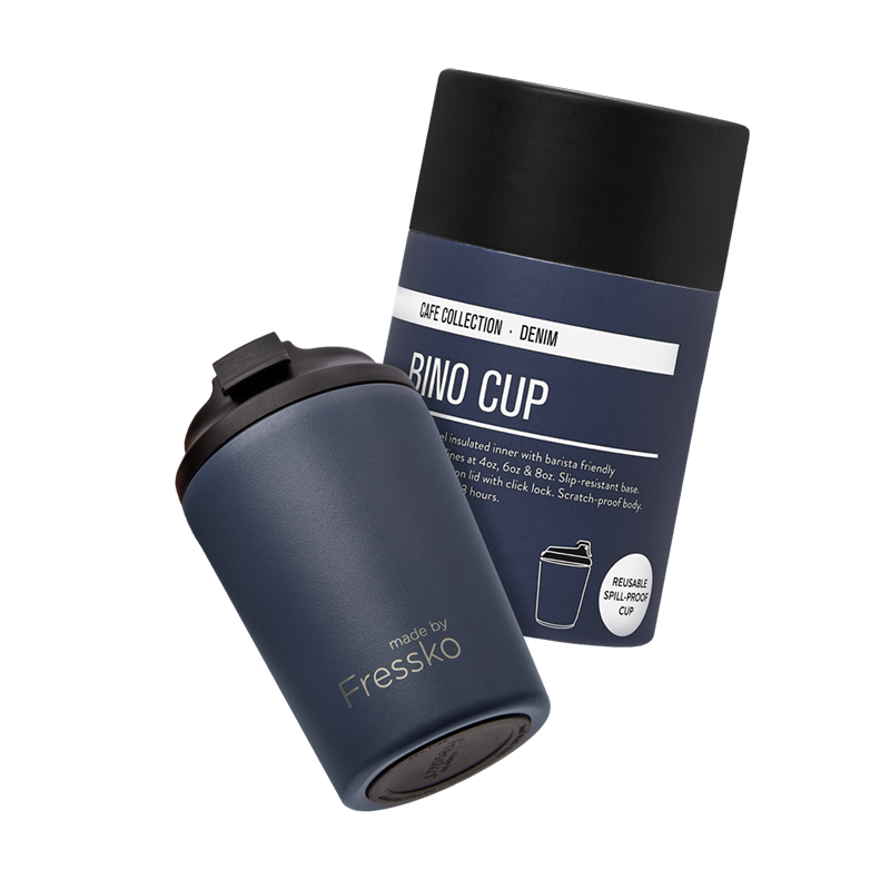 Reusable Cup | Bino | Denim | Stainless Steel | 227ml/8oz