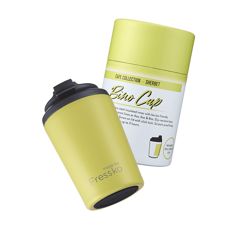 Reusable Cup | Bino 227ml/8oz - Sherbet Made By Fressko Coffee cup