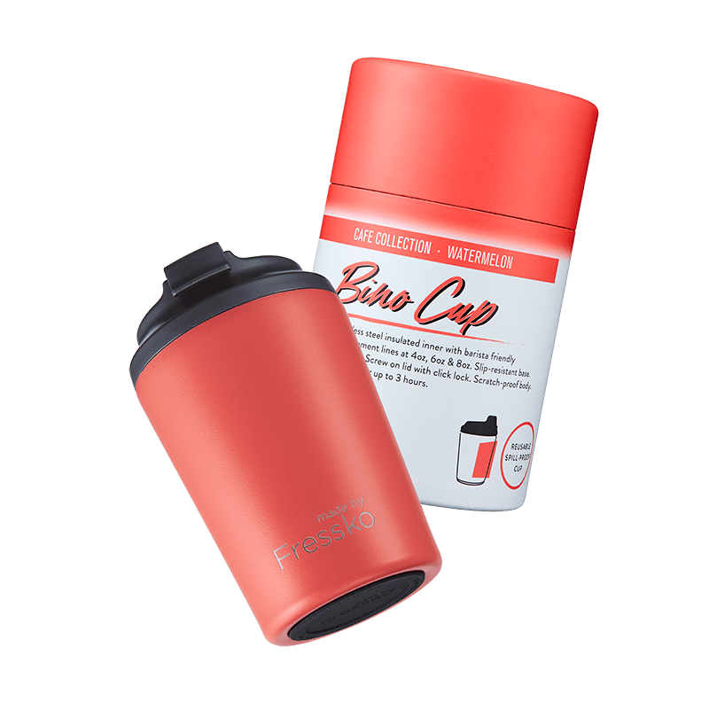 Reusable Cup | Bino 227ml/8oz - Watermelon Made By Fressko Coffee cup