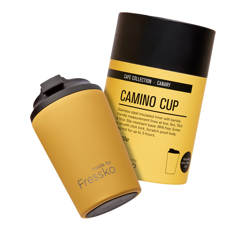 Reusable Cup | Camino | Canary | Stainless Steel | 340ml/12oz