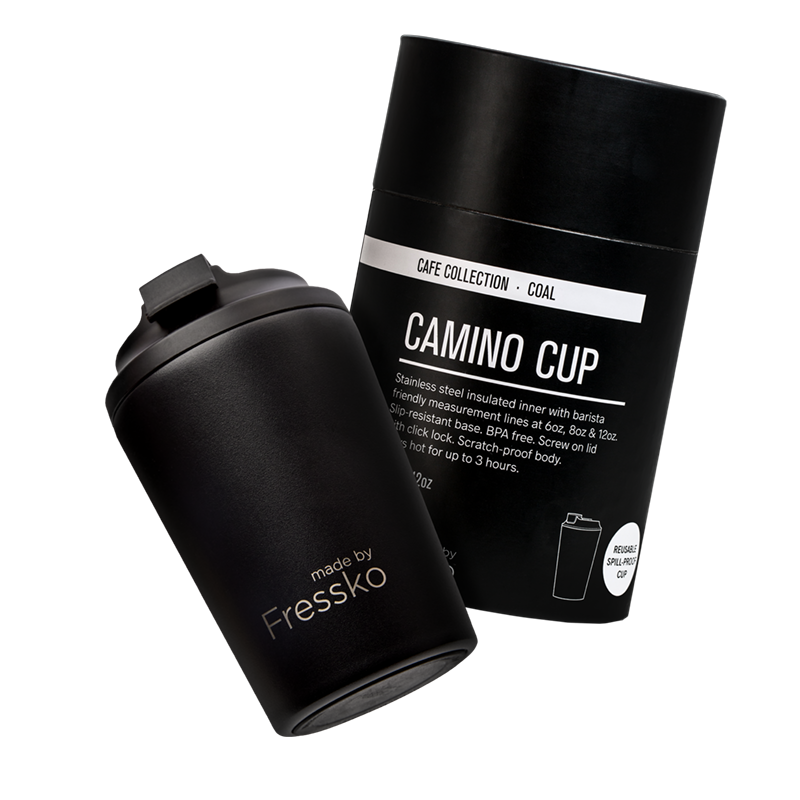 Reusable Cup | Camino | Coal | Stainless Steel | 340ml/12oz