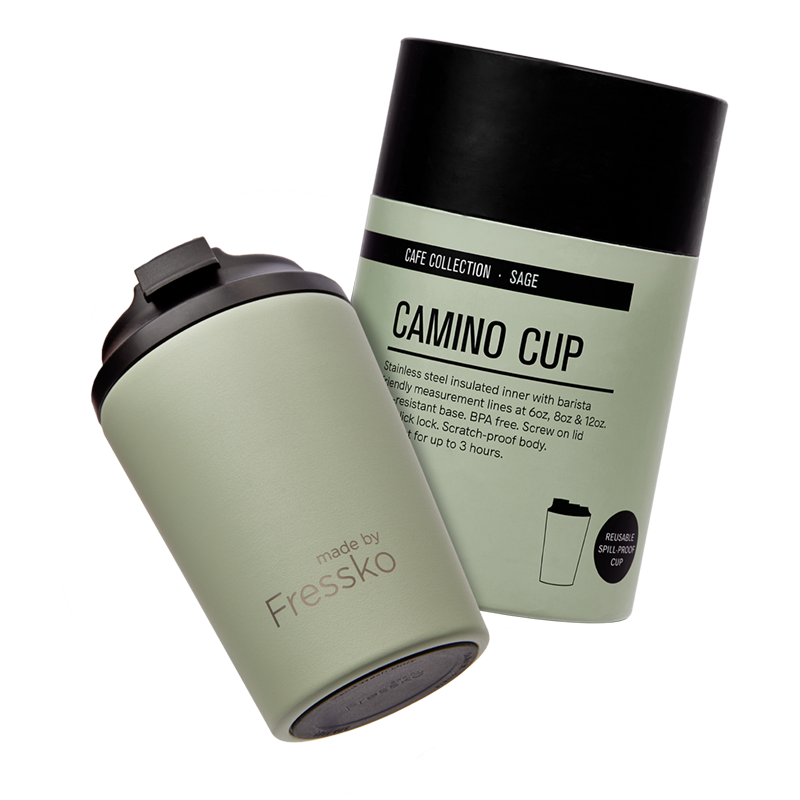 Reusable Cup | Camino | Sage | Stainless Steel | 340ml/12oz