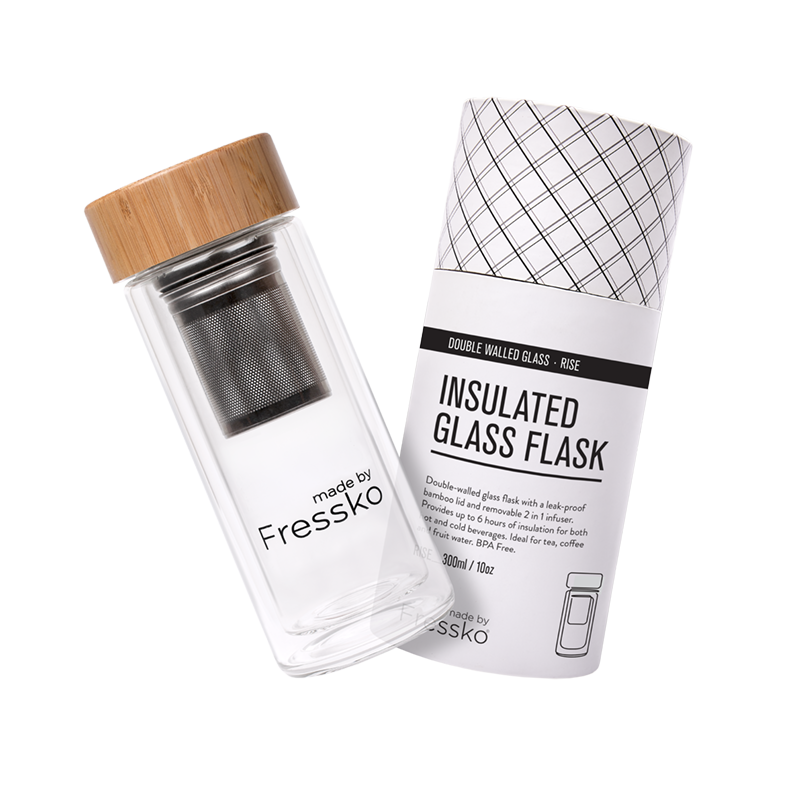 Glass Infuser Flask | RISE | 300ml/10oz