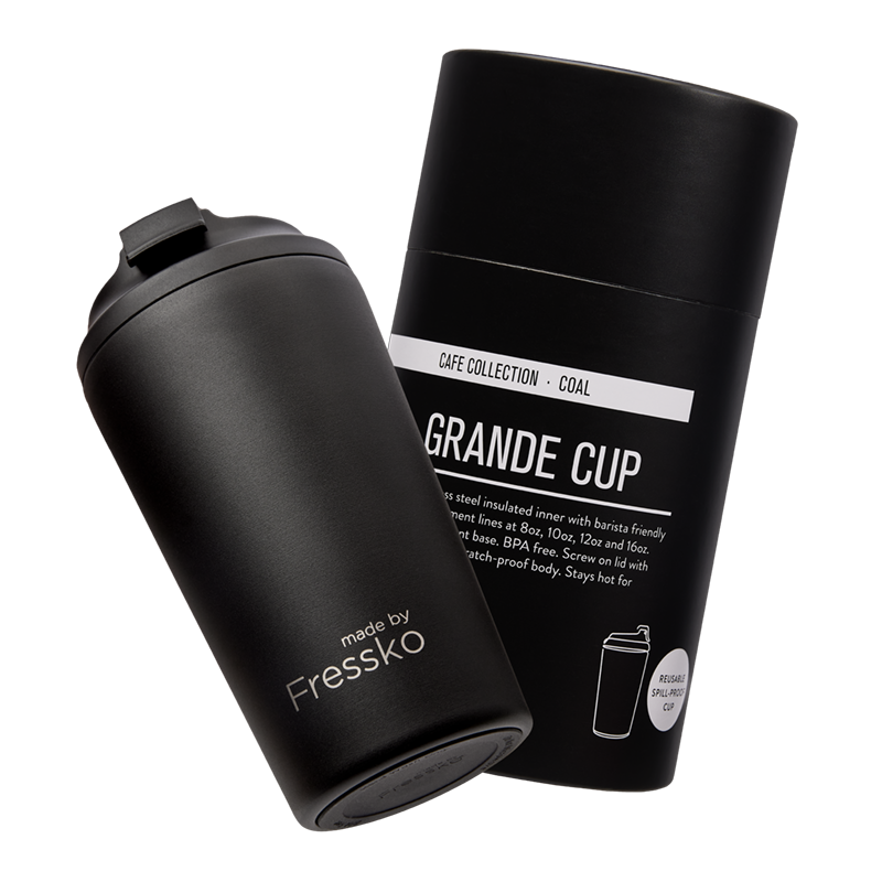 Reusable Cup | Grande | Coal | Stainless Steel | 475ml/16oz