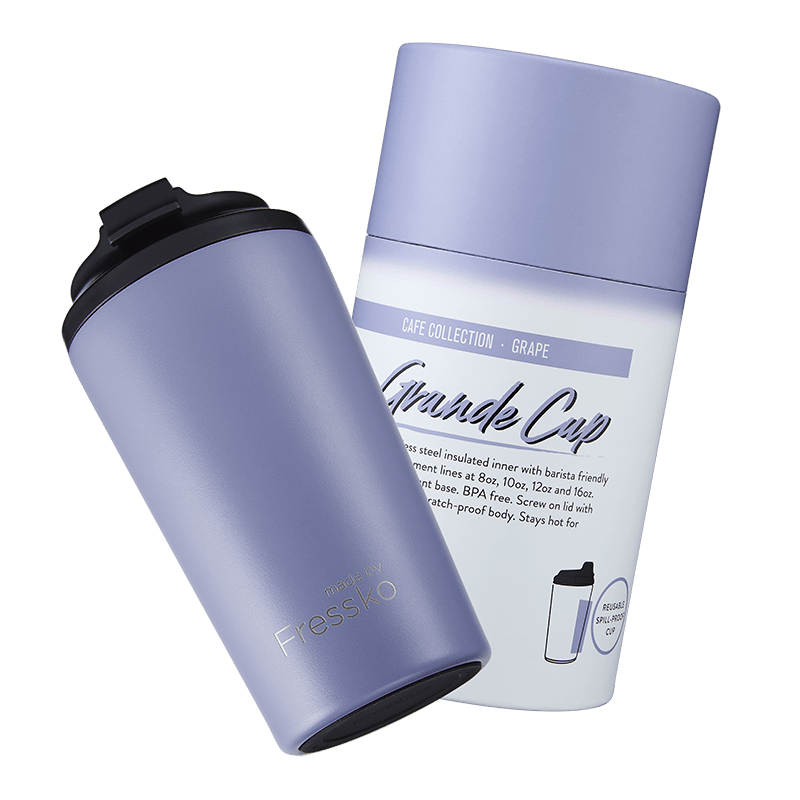 Reusable Cup | Grande 475ml/16oz - Grape Made By Fressko Coffee cup