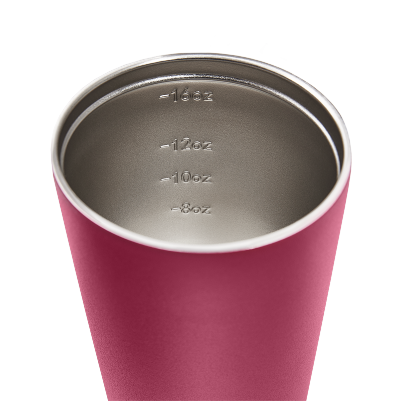 Reusable Cup | Grande | Rouge | Stainless Steel | 475ml/16oz