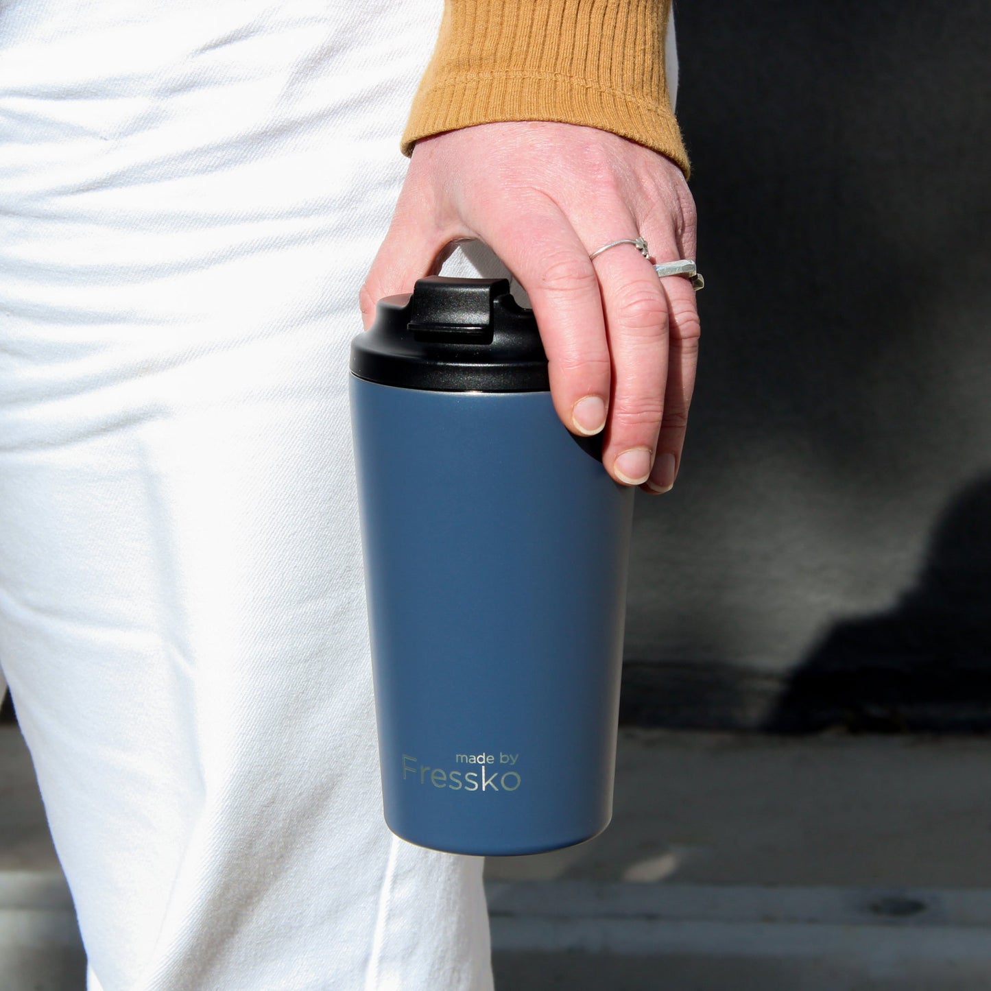 Reusable Cup | Grande | Denim | Stainless Steel | 475ml/16oz
