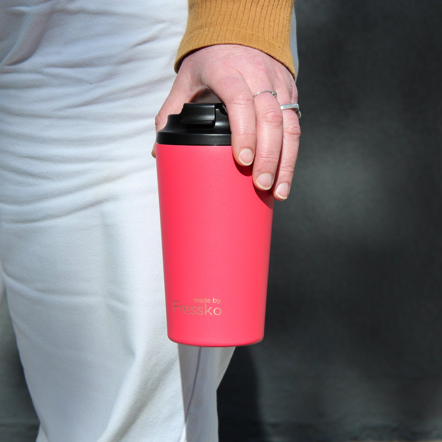 Reusable Cup | Grande 475ml/16oz - Watermelon Made By Fressko Coffee cup