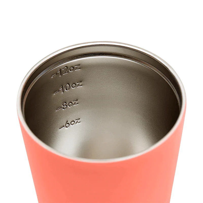 Reusable Cup | Camino | Coral | Stainless Steel | 340ml/12oz