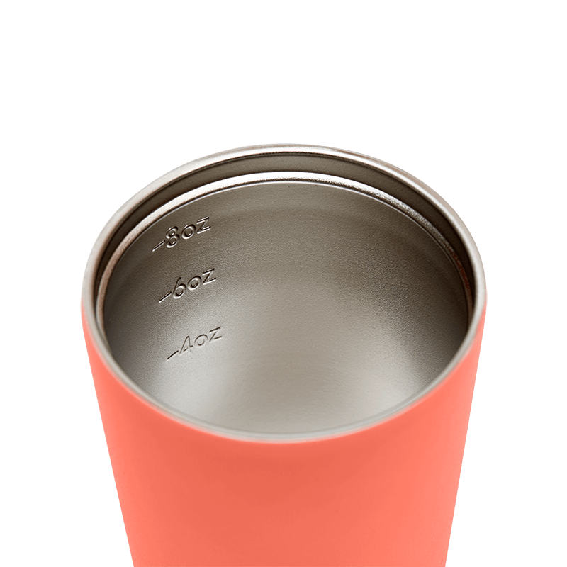 Reusable Cup | Bino | Coral | Stainless Steel | 227ml/8oz
