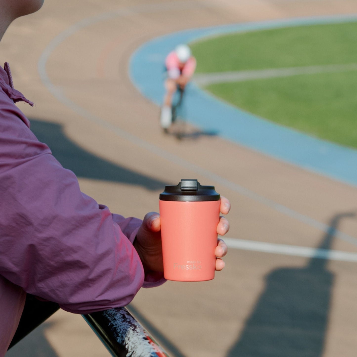 Reusable Cup | Bino | Coral | Stainless Steel | 227ml/8oz