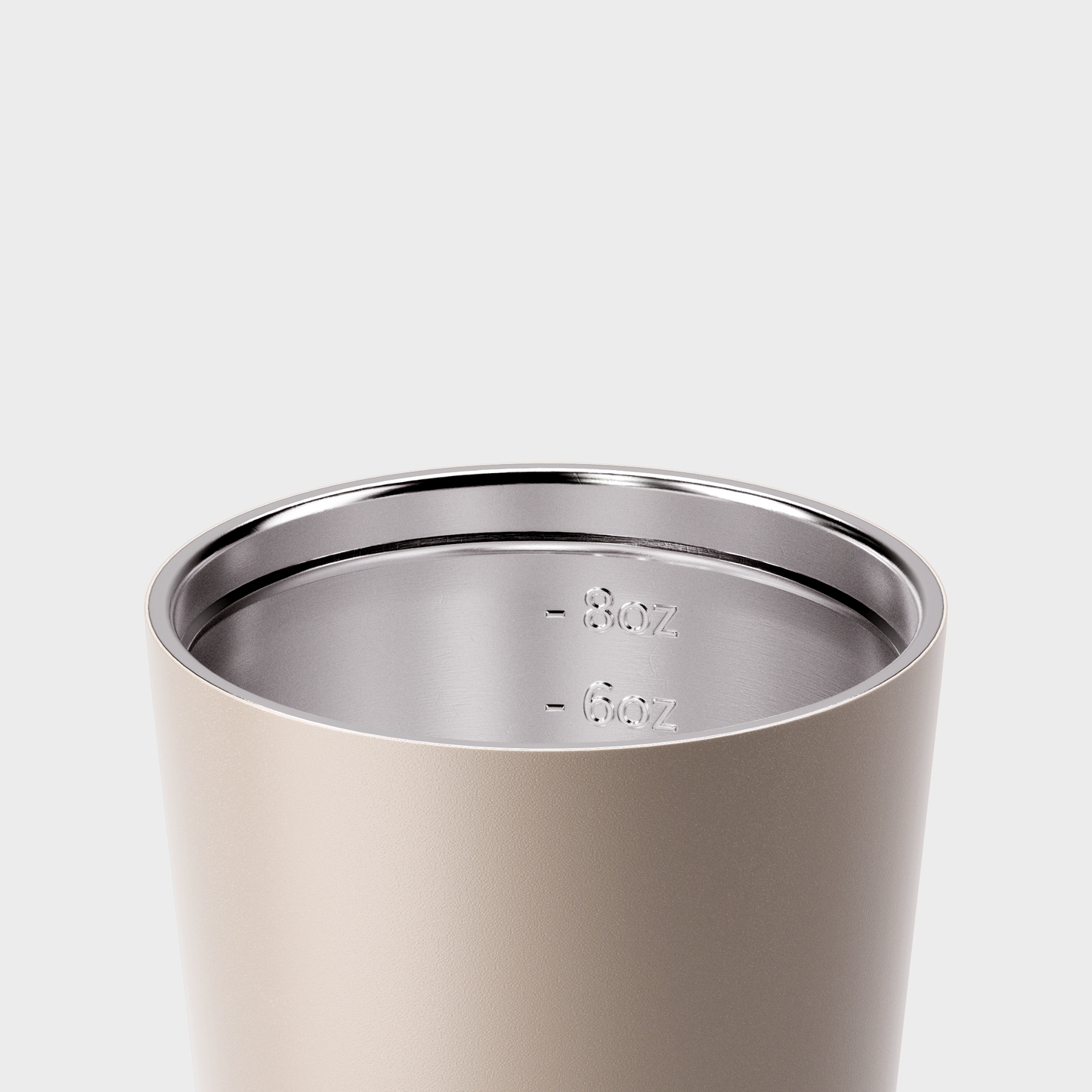 Reusable Cup | Bino | Oat | Stainless Steel | 227ml/8oz