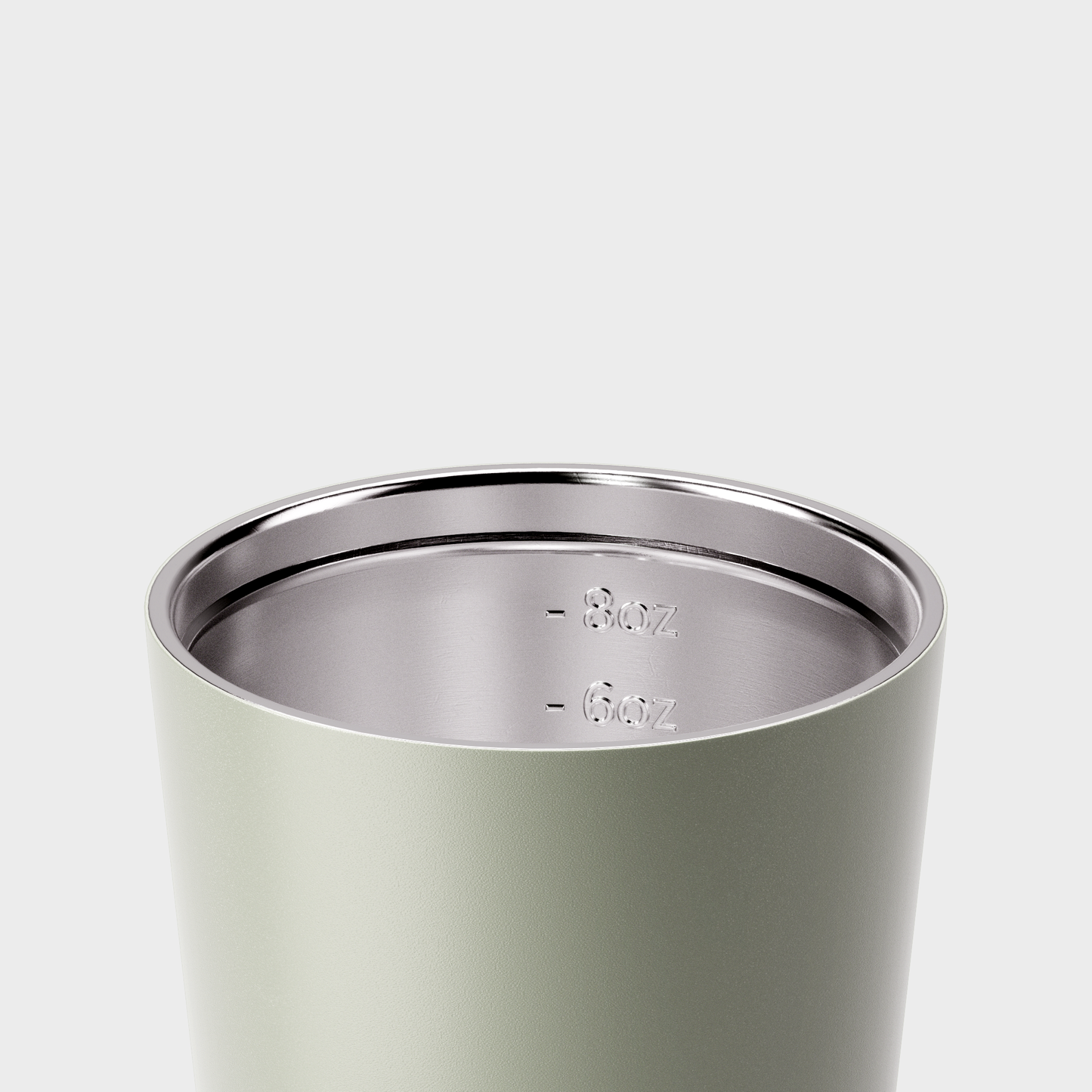 Reusable Cup | Bino | Sage | Stainless Steel | 227ml/8oz
