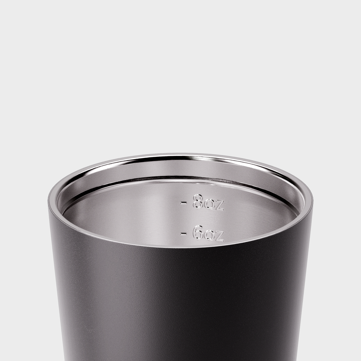 Reusable Cup | Bino | Coal | Stainless Steel | 227ml/8oz