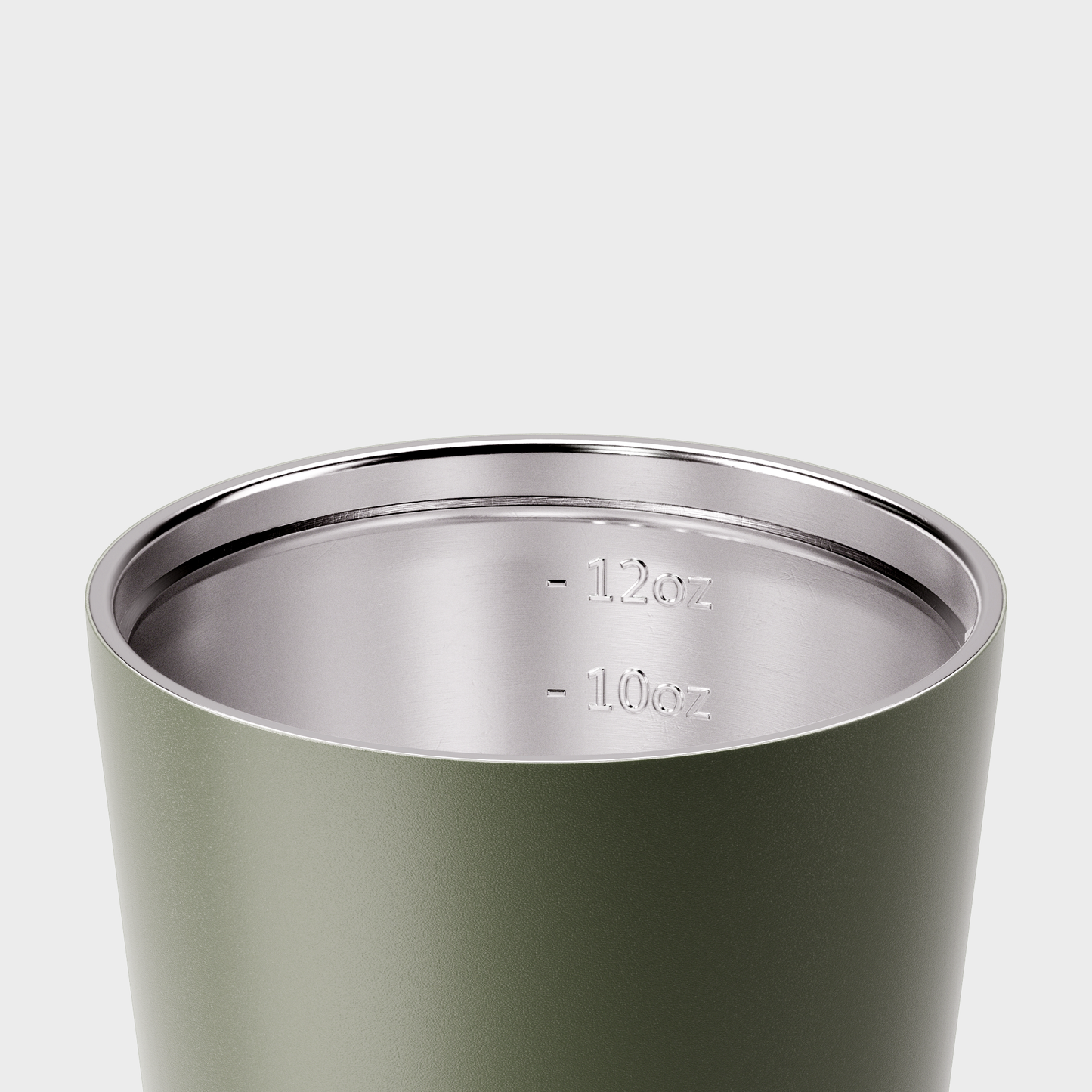Reusable Cup | Camino | Khaki | Stainless Steel | 340ml/12oz