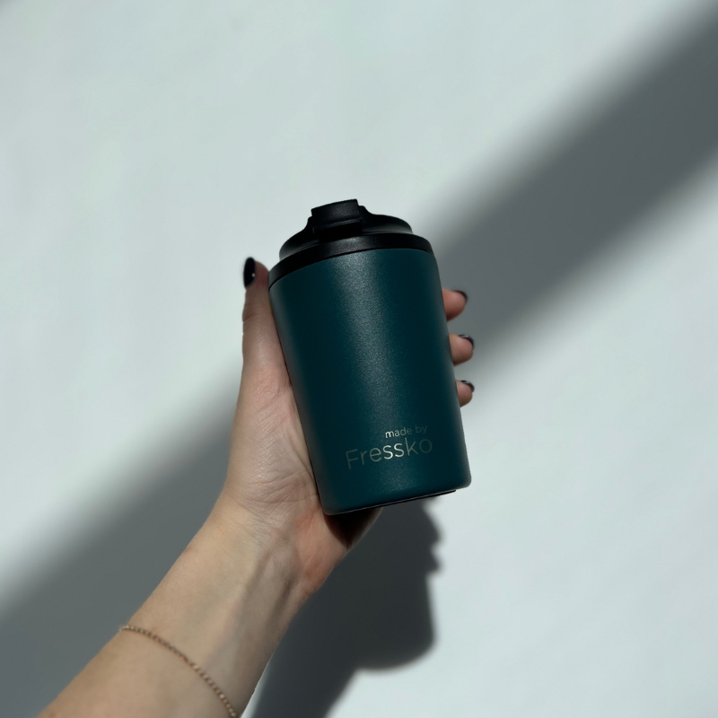 Reusable Cup | Bino | Emerald | Stainless Steel | 227ml/8oz