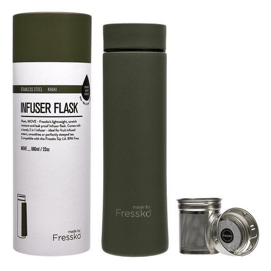 Infuser Flask | Move | Khaki | 660ml/22oz