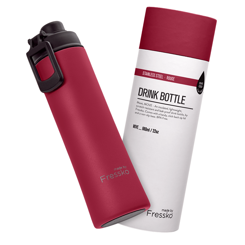 Drink Bottle | Move 660ml - Rouge Made By Fressko Drink Bottle