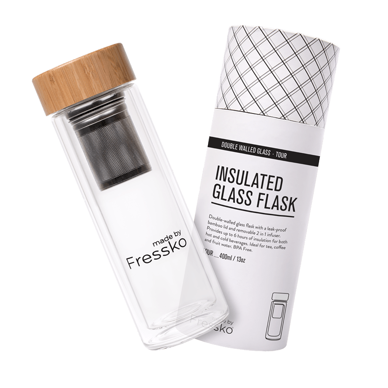 Glass Infuser Flask | Tour | Flask | Glass | 400ml/14oz