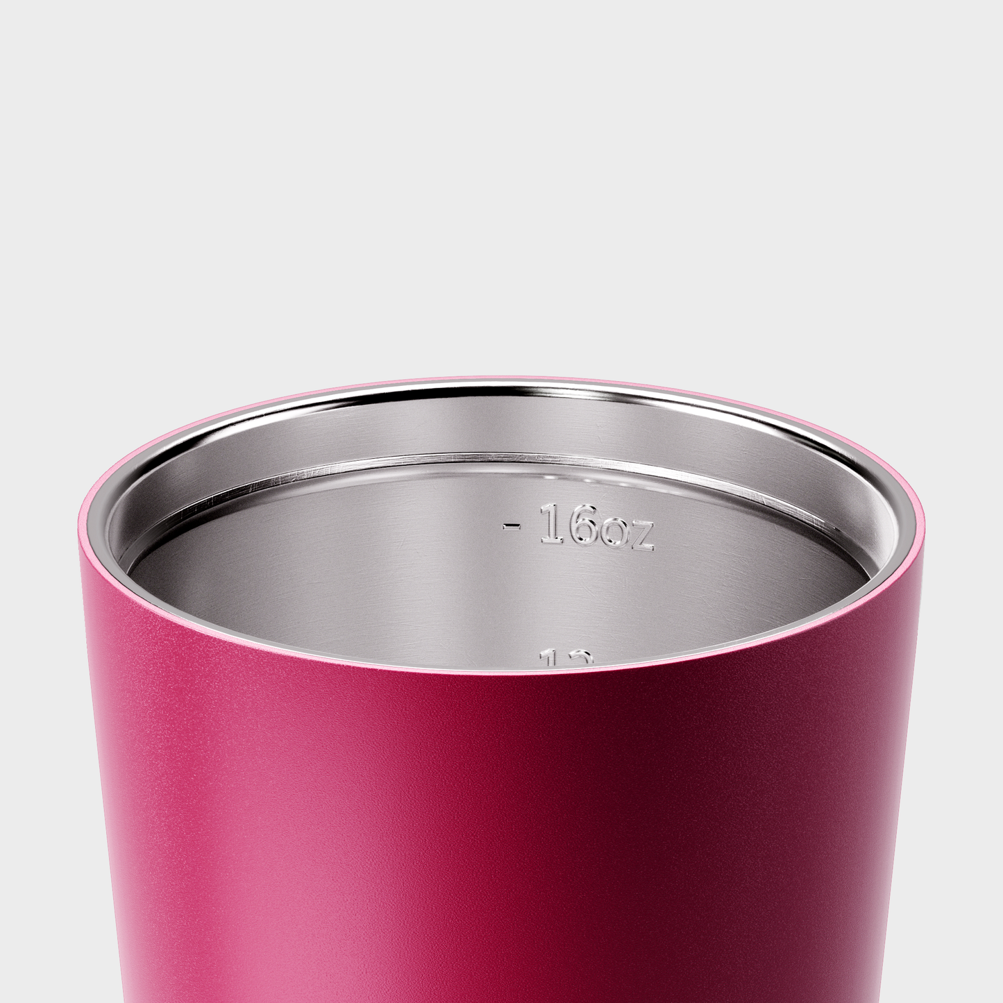 Reusable Cup | Grande | Rouge | Stainless Steel | 475ml/16oz