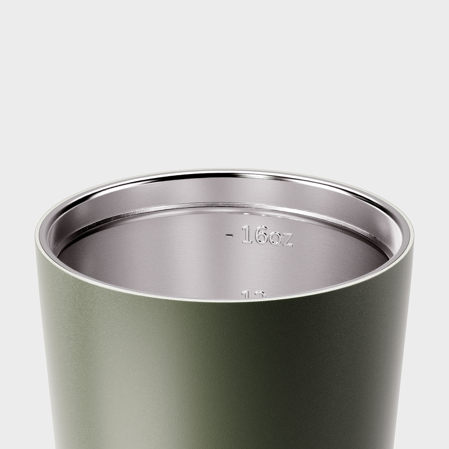 Reusable Cup | Grande | Khaki | Stainless Steel | 475ml/16oz