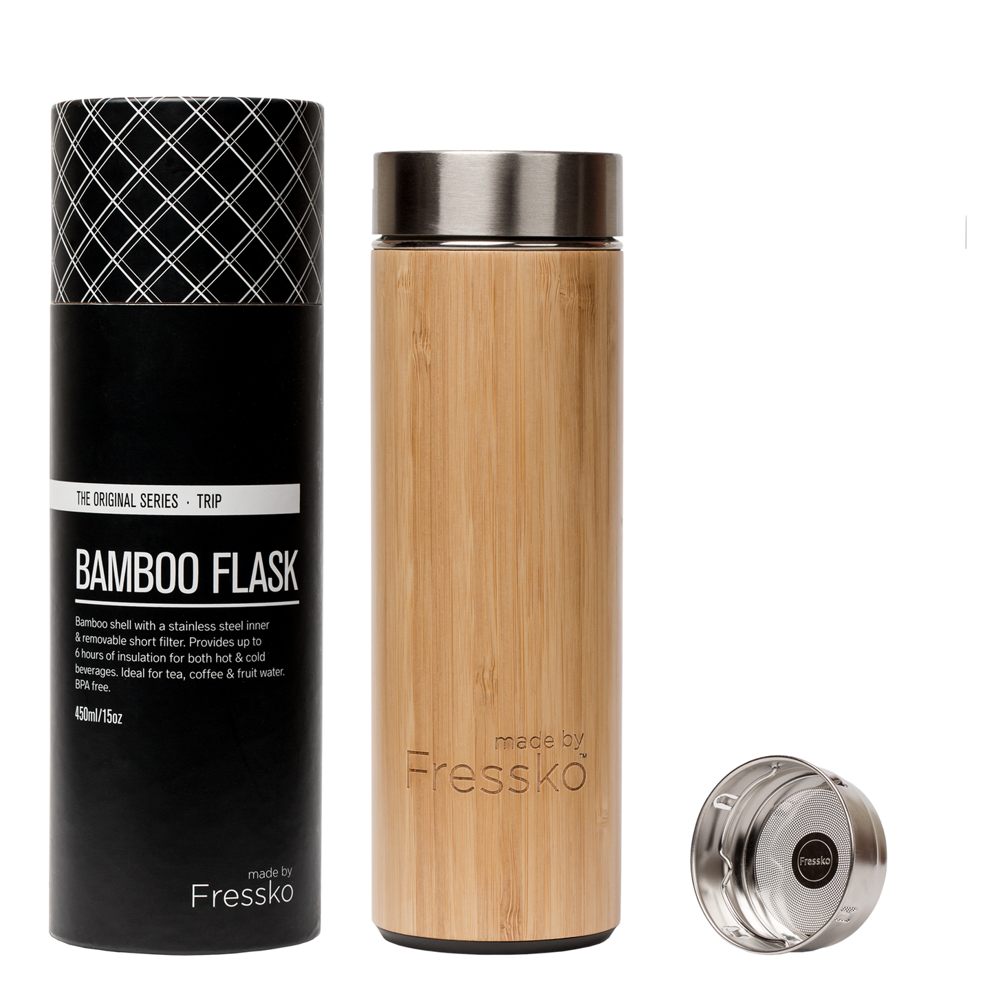 Bamboo Infuser Flask | TRIP - 450ml/15oz