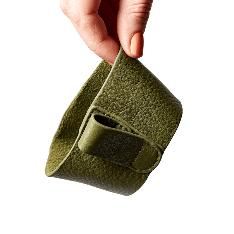 Leather Sleeve | Bino | Green