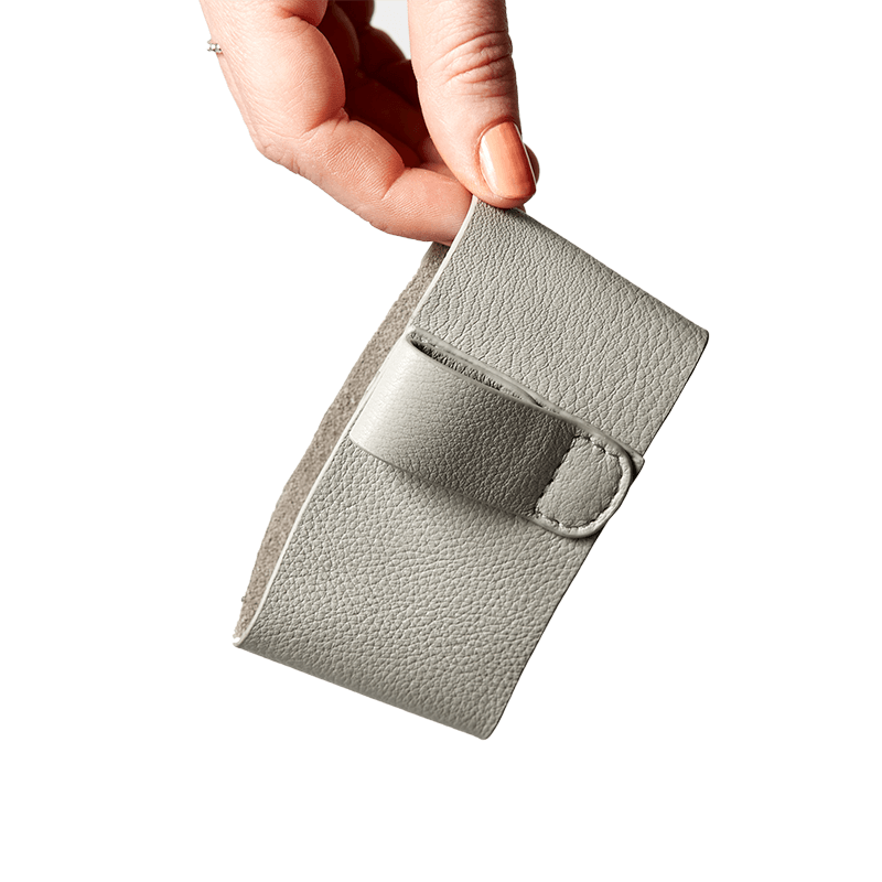 Leather Sleeve | Bino | Grey