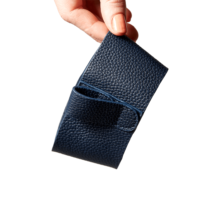 Leather Sleeve | Bino | Navy